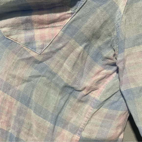 Rails Linen/Rayon Charli Check Button-Front Shirt - Picture 10 of 16